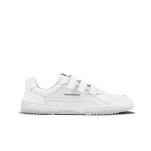 Barefoot tenisky Barebarics Zing Velcro - All White - Leather 46