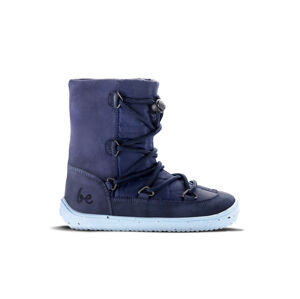Dětské zimní barefoot boty Be Lenka Snowfox Kids 2.0 - Dark & Light Blue 27