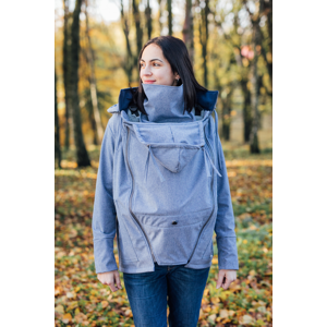 Softshellová bunda Be Lenka - Steel Blue xs nosící bunda se softshellovou vsadkou 2 v 1