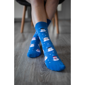 Zimní barefoot ponožky - Sněhulák 35-38